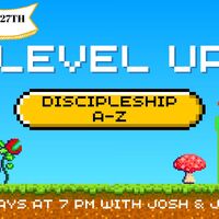 Logo for "LEVEL UP: DISCIPLESHIP A-Z"