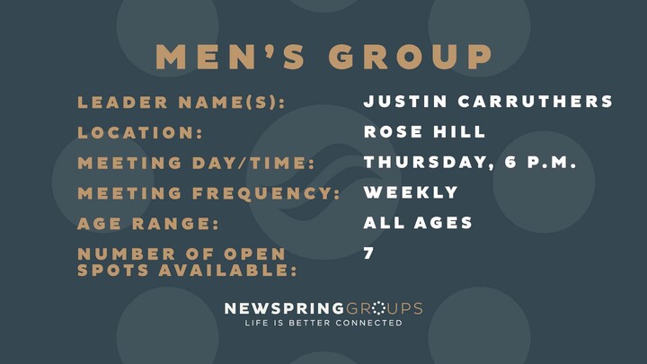 Logo for Mens Group - Justin Carruthers