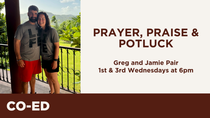 Logo for Prayer, Praise & Potluck