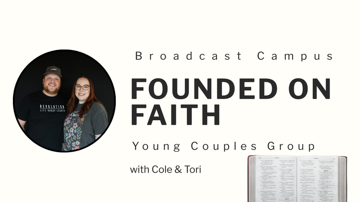 Logo for Founded on Faith - Young Couples Group
