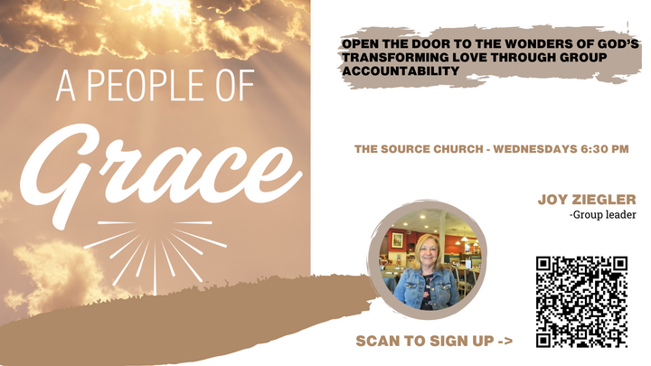 Logo for A People of Grace: Led by Joy Ziegler