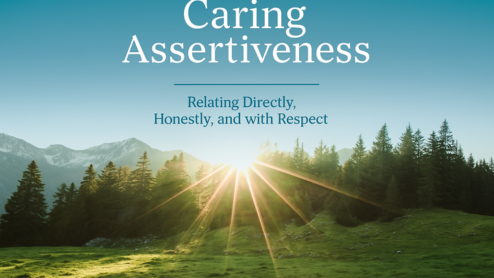 Logo for Stephen Ministry Book Study -- "Caring Assertiveness"