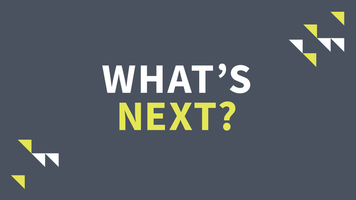 Logo for "What's Next?" - Shannon Bagley, Bo & Chelsea Whitfield