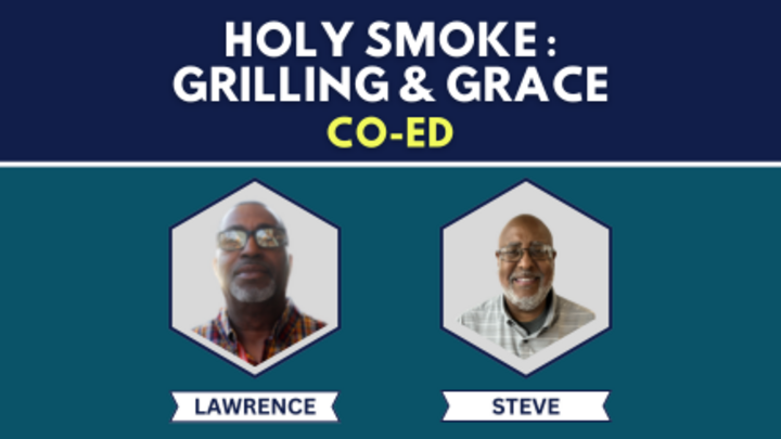 Logo for Holy Smokes: Grilling & Grace