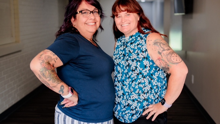 Logo for Women's Coffee Group with Lacey and Precilla