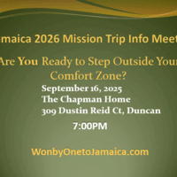 Logo for Jamaica Mission Trip, February 7-14, 2026