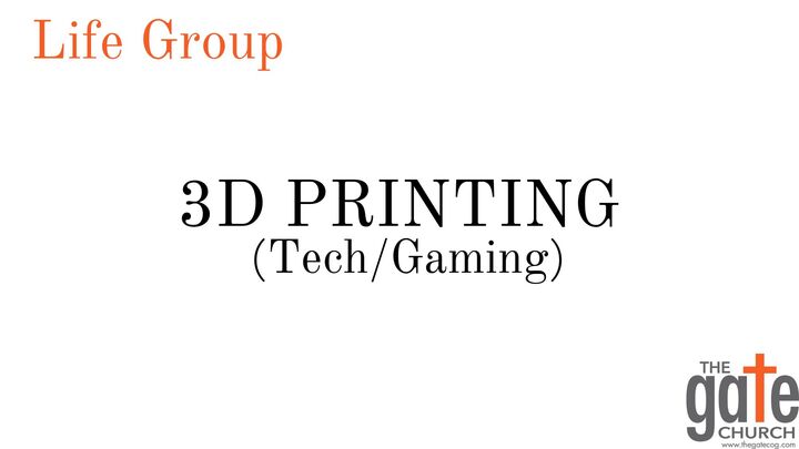 Logo for 3D PRINTING (Tech/Gaming)