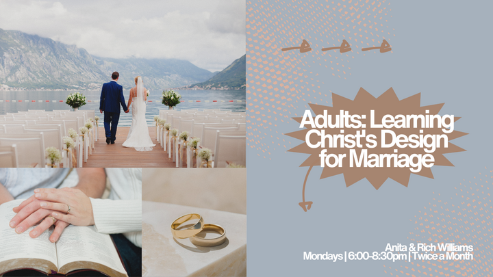 Logo for ADULTS: Learning to Pursue Love, Holiness and Growth in Christ's Design for Marriage