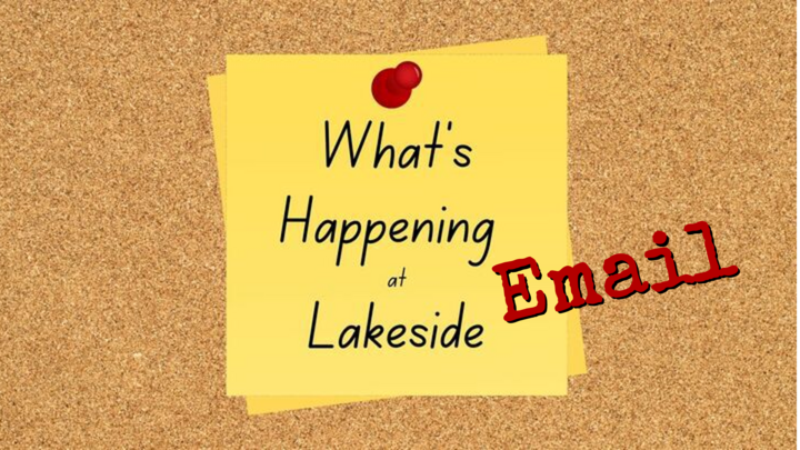 Logo for What's Happening at Lakeside Email