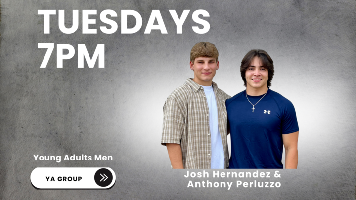 Logo for Tue 7PM Young Adults Men's Small Group (Round Rock)