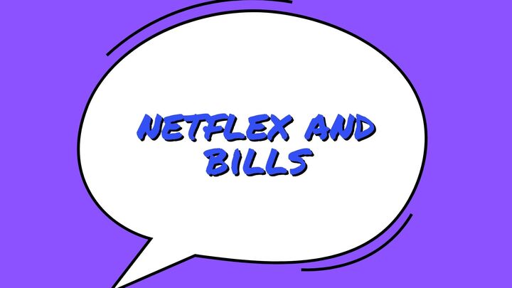 Logo for Netflix and Bills  - Couples/Marriage Group - "Fun, Fellowship, and Growth Together Fir Couples."