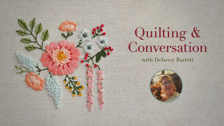 Logo for Corona: Quilting & Conversation