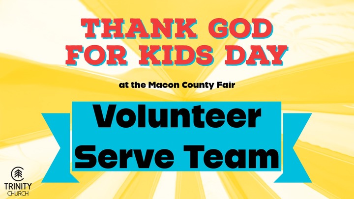 Logo for Thank God For Kids Day Volunteers