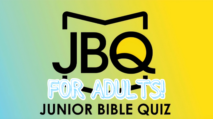 Logo for Junior Bible Quiz - For Adults!