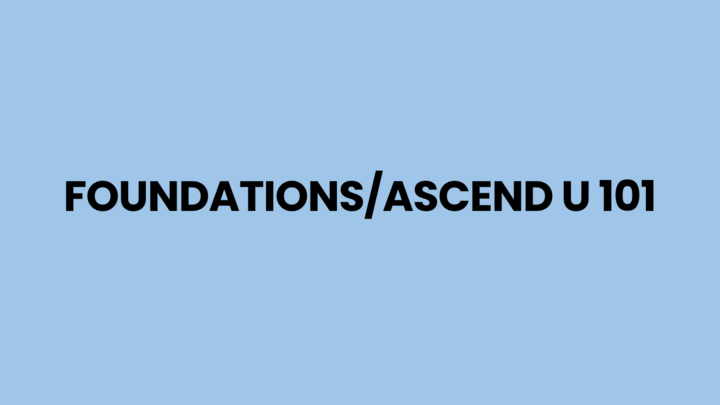 Logo for Foundations/Ascend U 101