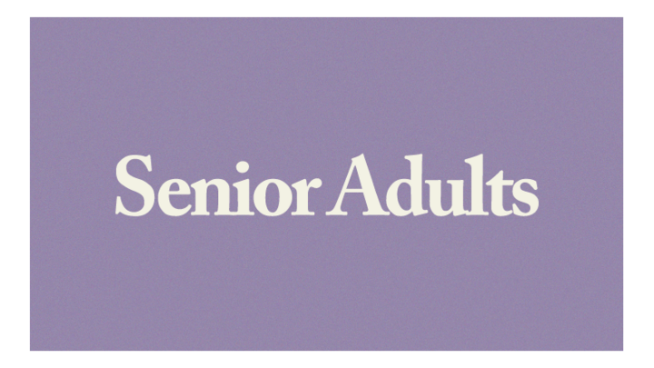 Logo for Senior Adult Ministry