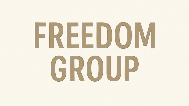 Logo for Freedom Group - Open to All - Devin and Mimi Lucas