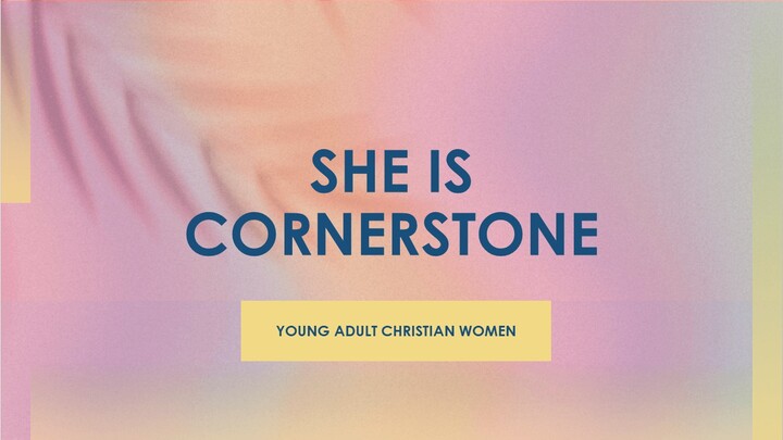 Logo for She is Cornerstone – Young Adult Christian Women