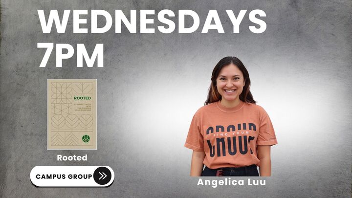 Logo for Wed 7PM Rooted Campus Group (Luu)