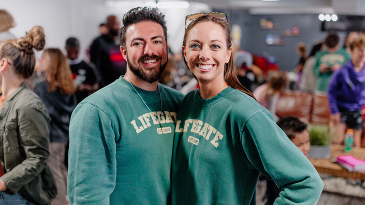 Logo for Together at T-Shotz with Justin and Courtney