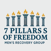 Logo for 7 Pillars of Freedom Men's  Recovery Group