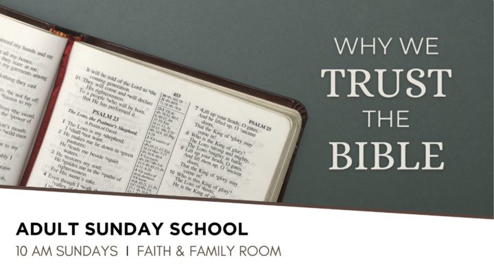 Logo for Why We Trust the Bible(Doug Panchot)