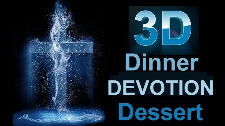 Logo for 3D Dinner, Devotion, Dessert
