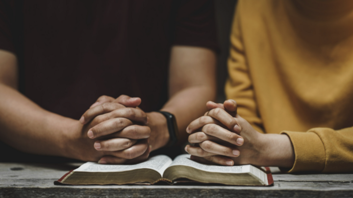 Logo for Pray More, Fight Less | Couples Group