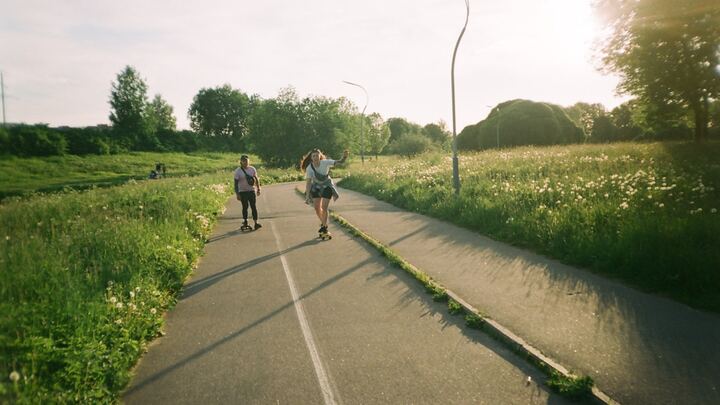 Logo for Come Run with Me (or jog, walk, bike)