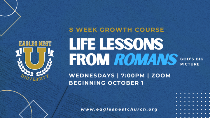 Logo for ENU Fall 2025: Life Lessons From Romans: God’s Big Picture