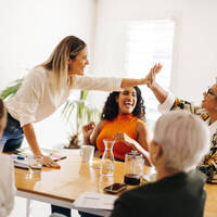 Logo for Christian Working Women's Group with Danielle & Nina