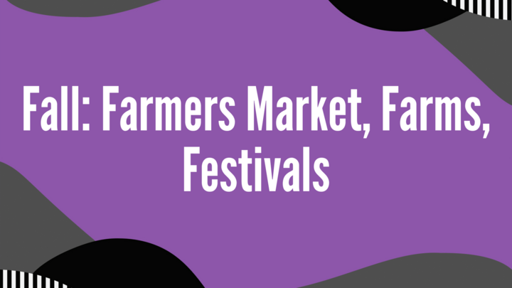 Logo for Fall: Farmers Market, Farms, Festivals