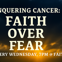 Logo for Conquering Cancer: Faith Over Fear
