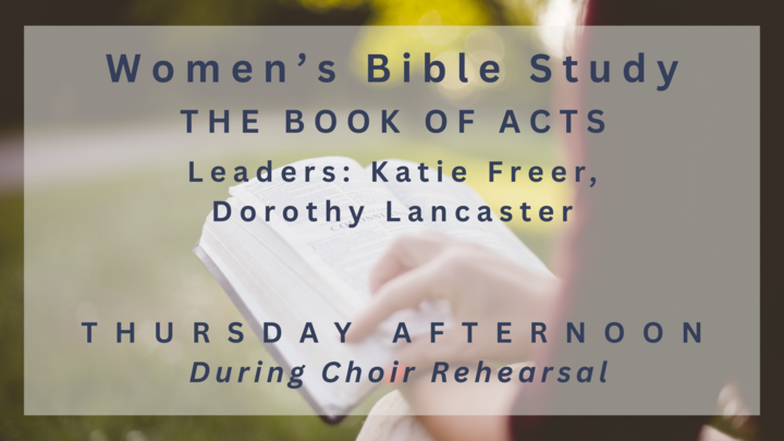 Logo for Women’s Bible Study: The Book of Acts (Thursday afternoons)
