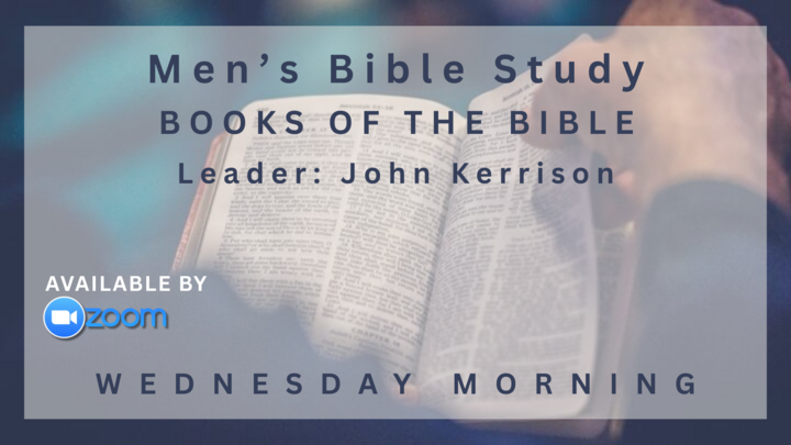 Logo for Men's Bible Study: Books of the Bible (Wednesday mornings)