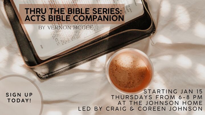 Logo for THE BOOK OF ACTS | Led by Craig & Coreen Johnson