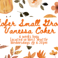 Logo for October Small Groups - Vanessa Coker
