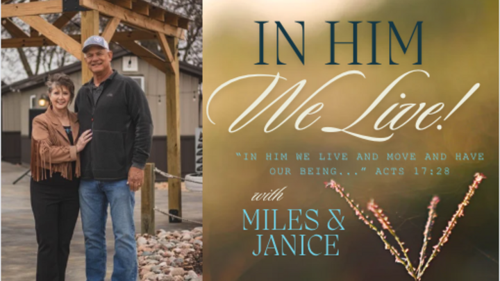 Logo for IN HIM WE LIVE with Miles & Janice
