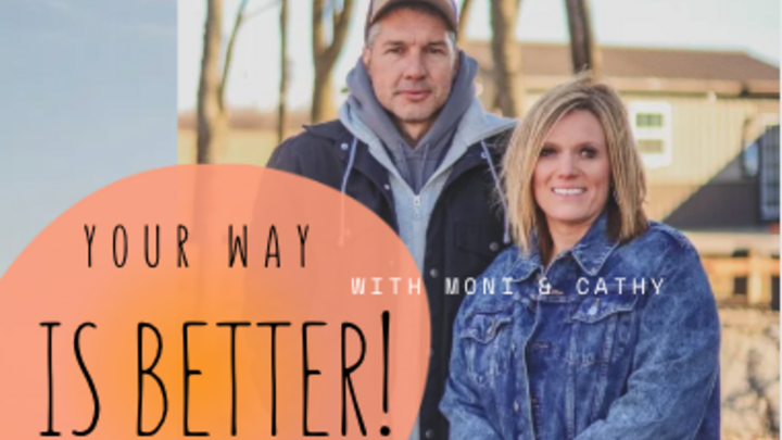 Logo for ONLINE GROUP - YOUR WAY IS BETTER with Moni & Cathy