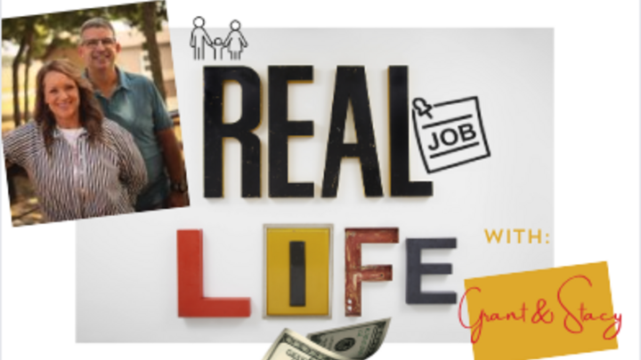 Logo for REAL LIFE with Grant & Stacy