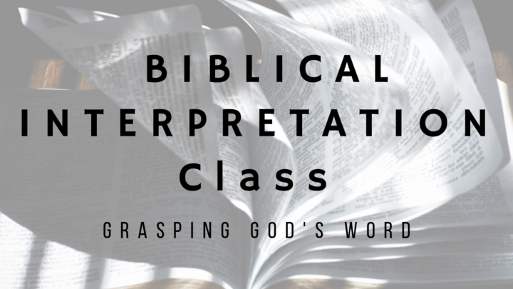 Logo for Biblical Interpretation Class - Grasping God's Word