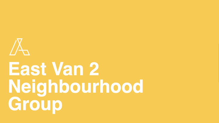 Logo for East Van 2 Neighbourhood Group