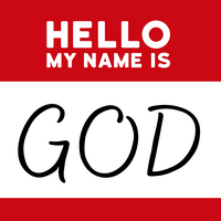 Logo for Hello, My Name is God at 5:30 pm