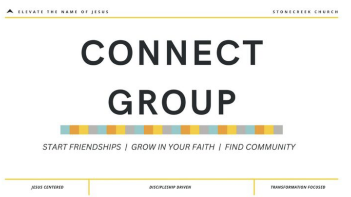 Logo for Sunday Morning Connect Group - 11:00am - October Launch