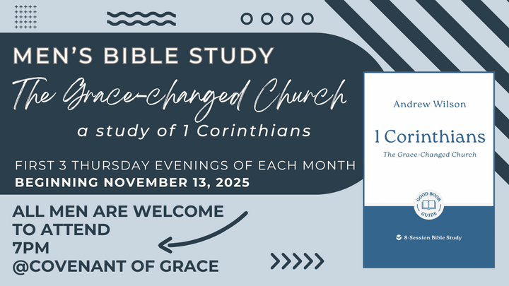 Logo for Men's Bible Study - The Grace-changed Church: 1 Corinthians