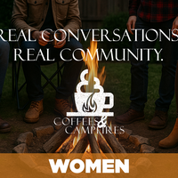 Logo for Women's Community Coffee Saturday Afternoons On Campus