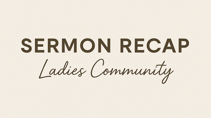 Logo for Sermon Recap with Timberly Denning