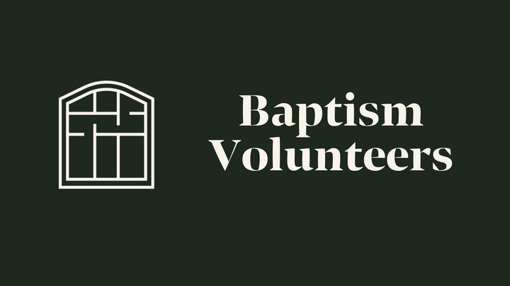 Logo for Baptism - Volunteers