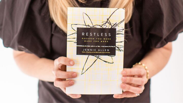 Logo for Women's Book Club: "Restless" by Jennie Allen