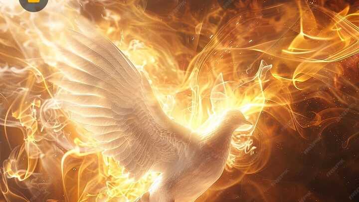 Logo for "Tongues of Fire" Prayer Group- Church TK